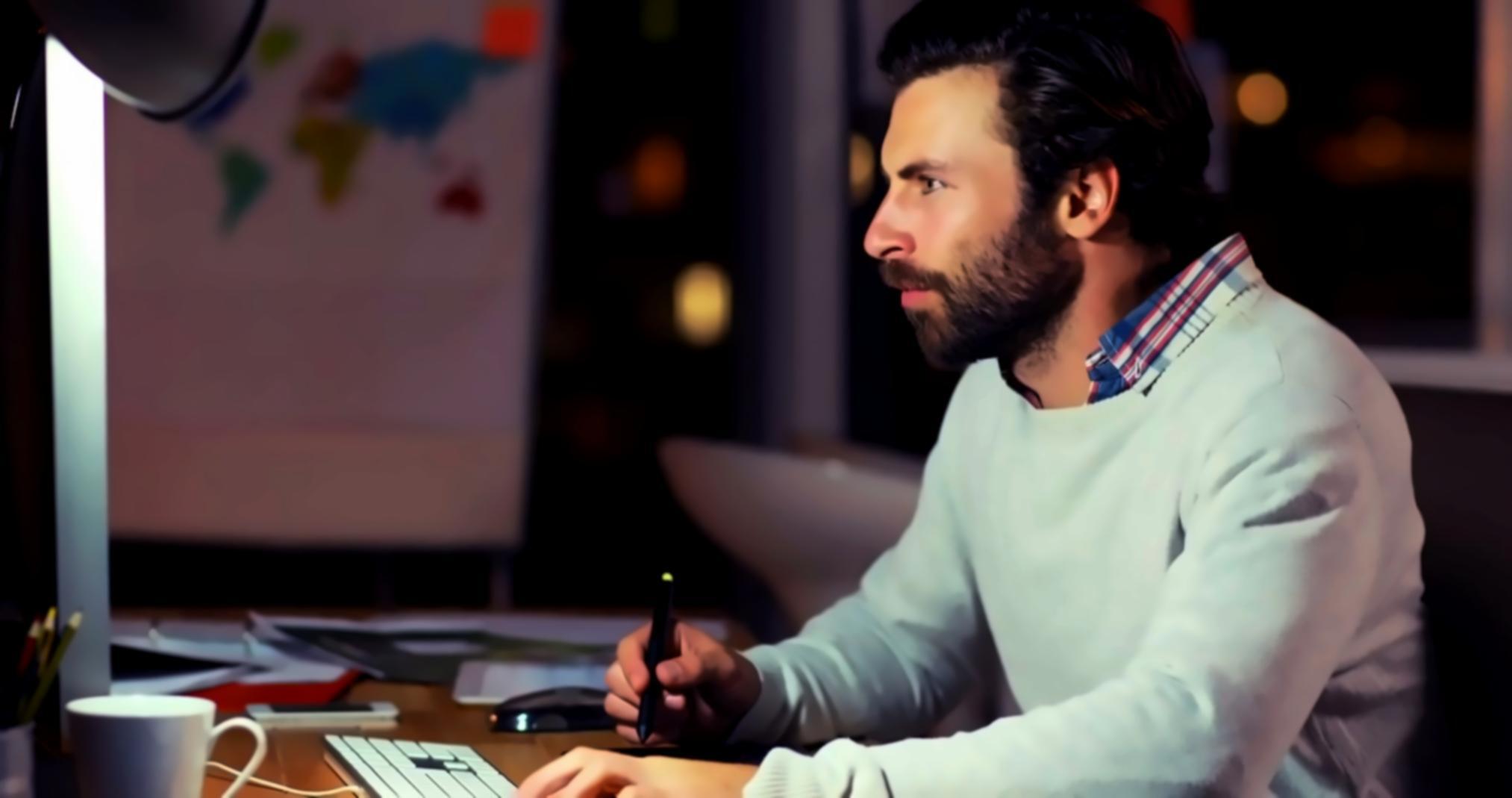 Studenten nemen deel aan een webinar